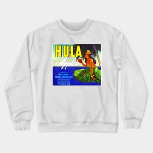 Hula Apples Brand Label Crewneck Sweatshirt